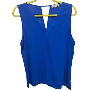 Pleione Royal Blue Sleeveless Blouse